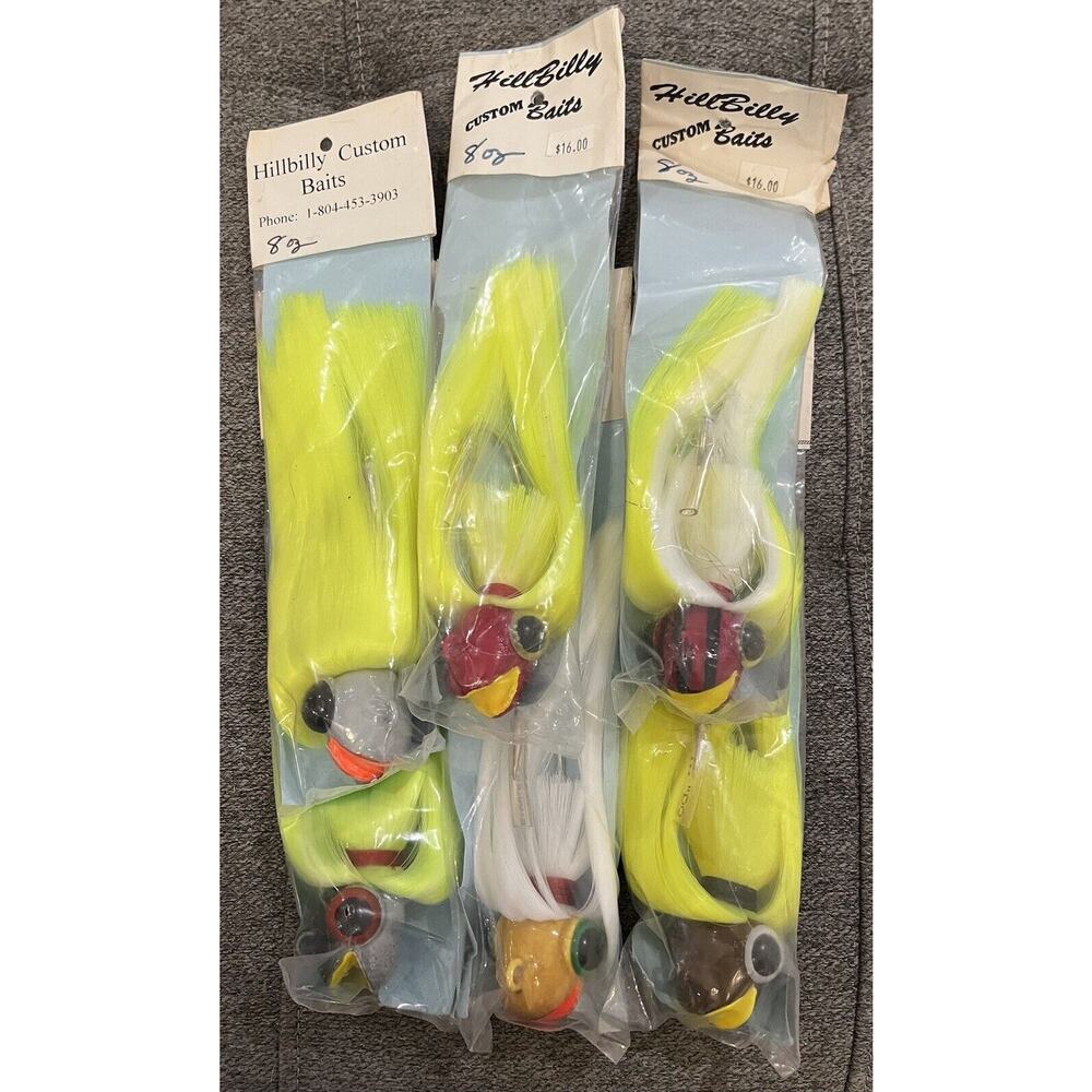 6 pack Striped Bass Parachute Heads -8 oz - Picture 6 of 8